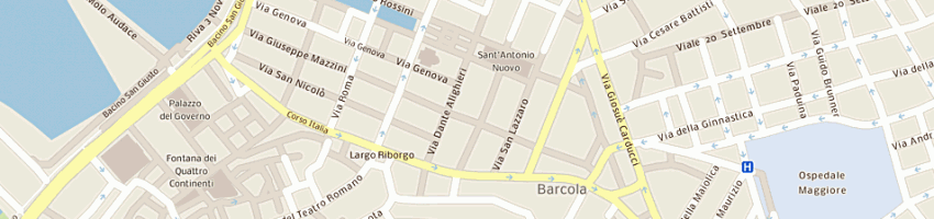 Mappa della impresa banca intesa spa a TRIESTE