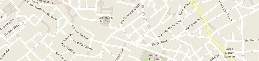 Mappa della impresa antipastoteca di mare alla voliga a TRIESTE