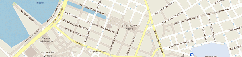 Mappa della impresa frazzetto giuseppe a TRIESTE