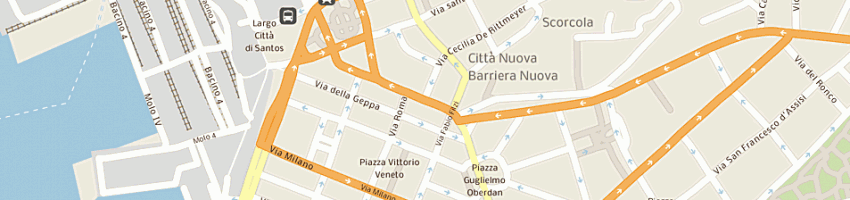 Mappa della impresa gioielleria montecarlo a TRIESTE
