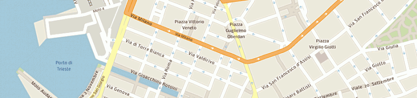 Mappa della impresa rutar roberto a TRIESTE