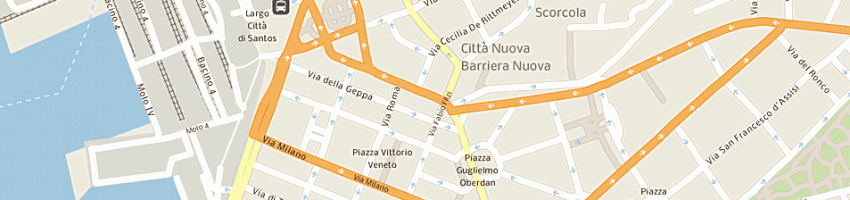 Mappa della impresa albergo milano a TRIESTE