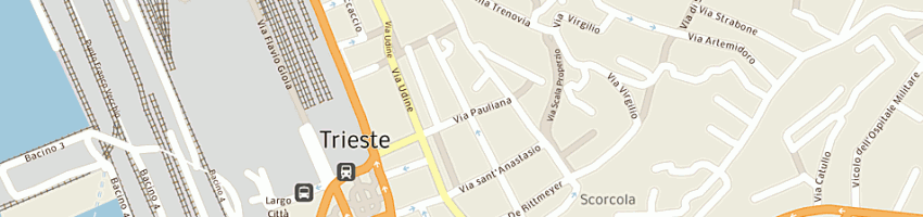 Mappa della impresa iniziative edili bi zeta srl a TRIESTE