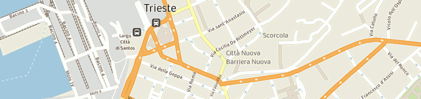 Mappa della impresa multinvest a TRIESTE