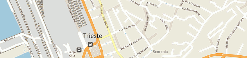 Mappa della impresa cartoleria pitali nicola a TRIESTE