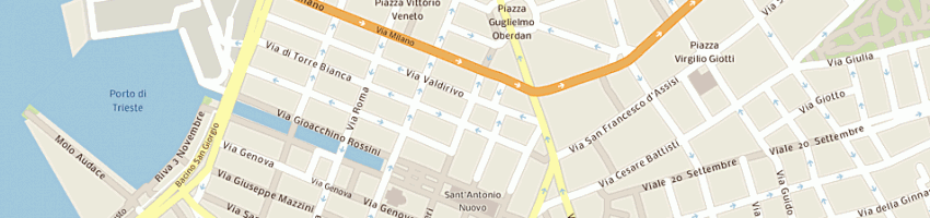 Mappa della impresa antichita' pillon a TRIESTE