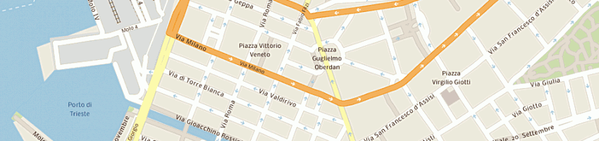Mappa della impresa i cavalieri dell'esagono a TRIESTE