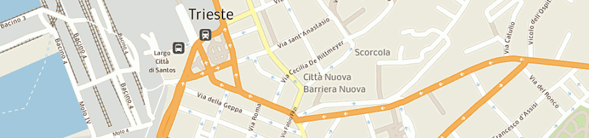 Mappa della impresa la pescheria a TRIESTE