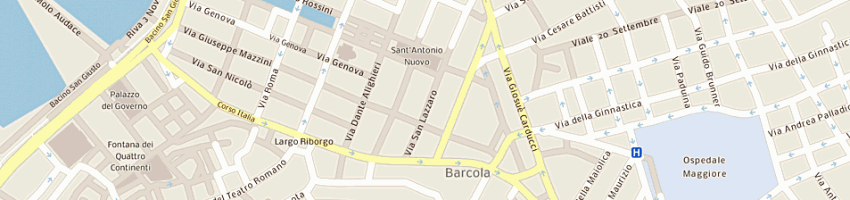 Mappa della impresa mediatrade di ainzara pasquale a TRIESTE
