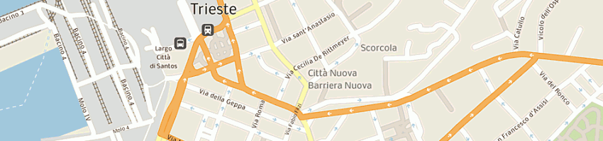 Mappa della impresa salone acconciature bernardina a TRIESTE