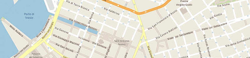 Mappa della impresa marchi gomma spa a TRIESTE