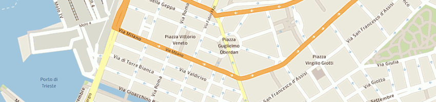Mappa della impresa sulligoi bruna a TRIESTE