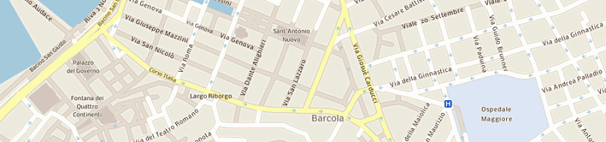 Mappa della impresa walkable centro sponsor srl a TRIESTE