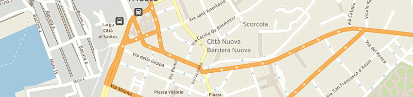 Mappa della impresa bar kenia a TRIESTE