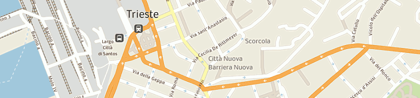 Mappa della impresa winner snc di maria gabriella ferrazza e c a TRIESTE