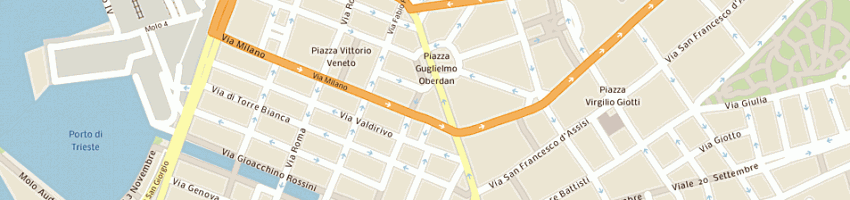 Mappa della impresa benedetto naviglio a TRIESTE