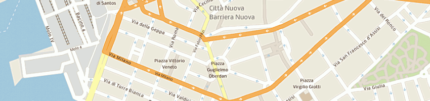 Mappa della impresa compagnia portuale di trieste a TRIESTE