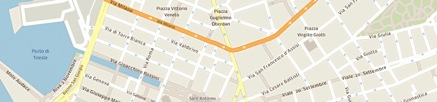 Mappa della impresa mattossi marino a TRIESTE