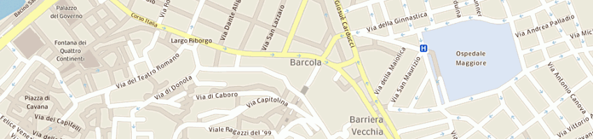 Mappa della impresa unicredit banca spa a TRIESTE