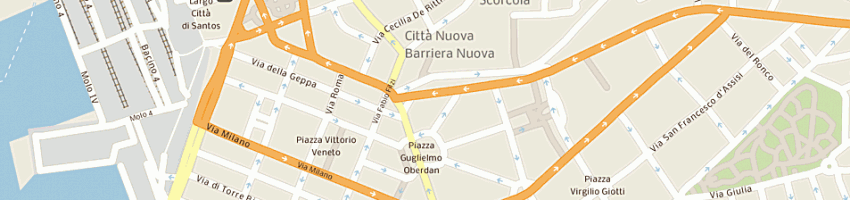 Mappa della impresa salone benito a TRIESTE