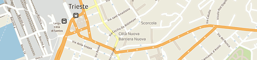 Mappa della impresa albatros soccooprl a TRIESTE