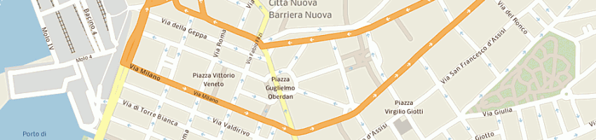 Mappa della impresa regione autonoma friuli venezia giulia a TRIESTE