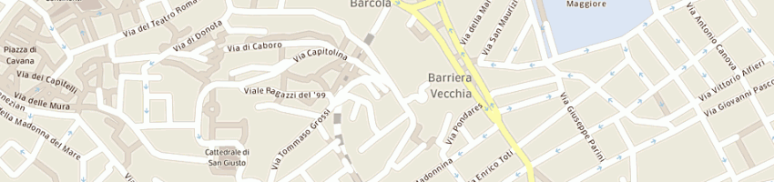 Mappa della impresa convento pp cappuccini a TRIESTE