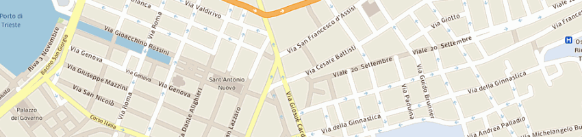 Mappa della impresa charleston a TRIESTE