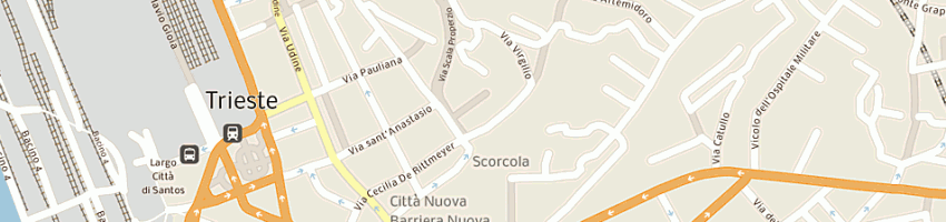 Mappa della impresa arge (sas) servizio facsimile a TRIESTE