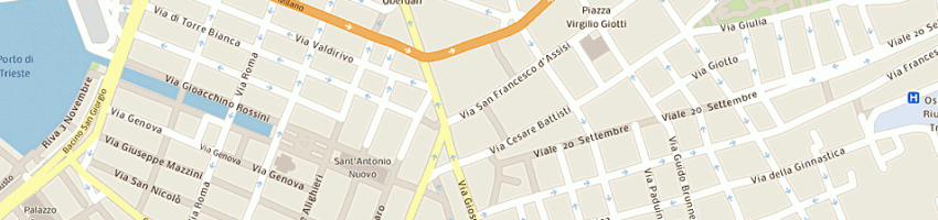 Mappa della impresa zadnik di angela badea e c sas a TRIESTE