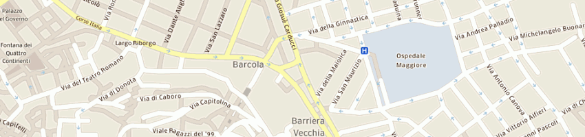 Mappa della impresa ristorante la tentazione a TRIESTE
