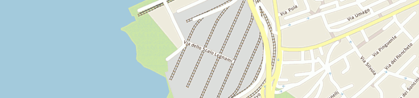 Mappa della impresa trattoria scalo legnami a TRIESTE