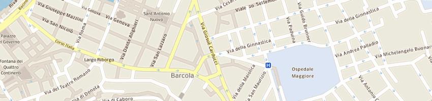 Mappa della impresa latterie carsiche spa a TRIESTE