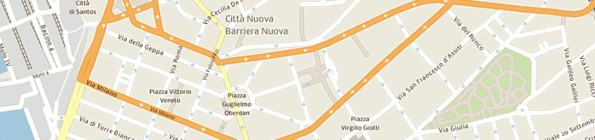 Mappa della impresa finzi francesco a TRIESTE