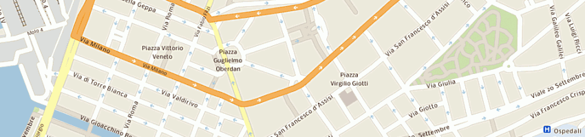 Mappa della impresa magro giuseppe a TRIESTE