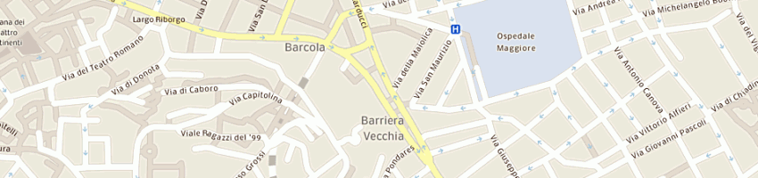 Mappa della impresa caffe' umberto saba a TRIESTE