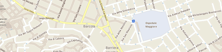 Mappa della impresa buffet l'approdo a TRIESTE