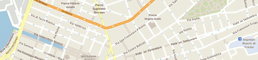 Mappa della impresa ata 3s - sauna, solarium, salute - di nadia cecchin sas a TRIESTE