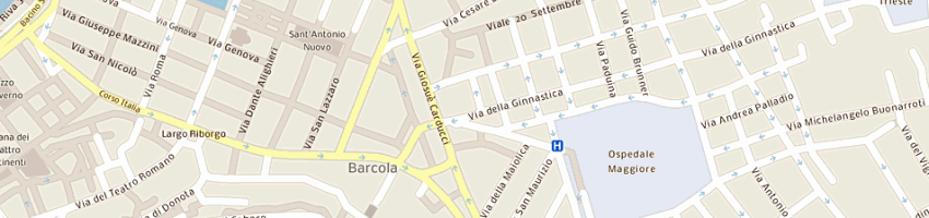 Mappa della impresa albergo brioni a TRIESTE