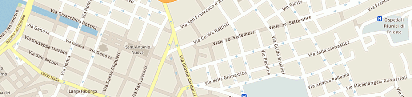 Mappa della impresa bonbon e chocolate sdf a TRIESTE