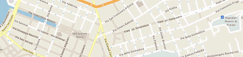 Mappa della impresa gaburro giorgio a TRIESTE