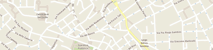 Mappa della impresa calzature principe (sas) a TRIESTE