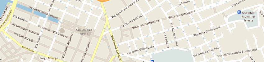 Mappa della impresa sma srl a TRIESTE