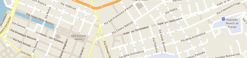 Mappa della impresa inter nos srl a TRIESTE