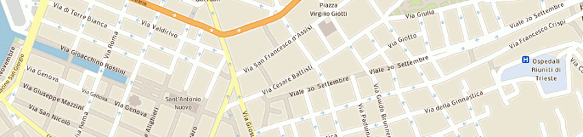 Mappa della impresa sgm consulting srl soc di ingegneria a TRIESTE