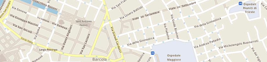 Mappa della impresa ristorante menarosti a TRIESTE