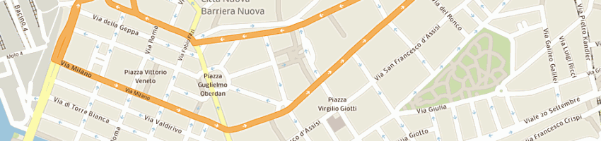 Mappa della impresa mondoesport (srl) a TRIESTE