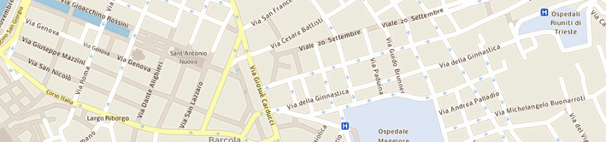 Mappa della impresa rival di rumac radovan a TRIESTE
