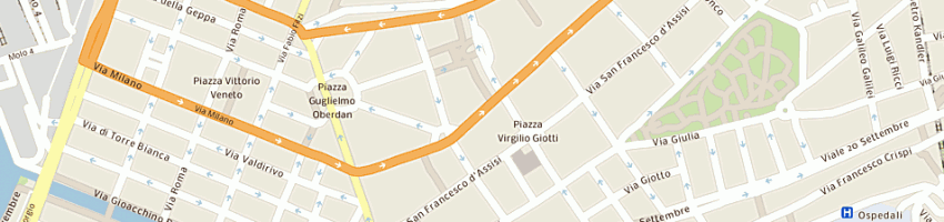 Mappa della impresa first class srl a TRIESTE