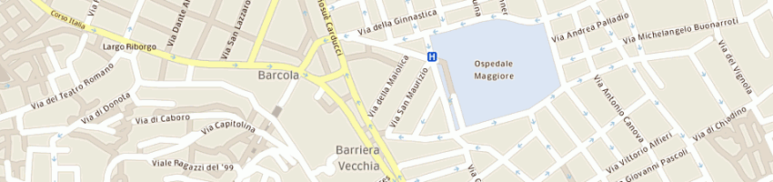 Mappa della impresa centrolavasecco aros di petrucci roberto a TRIESTE